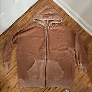 Aerie oversized zip up hoodie